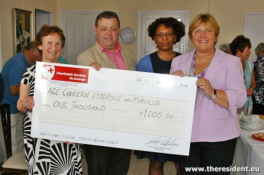 Donation to Age Concern